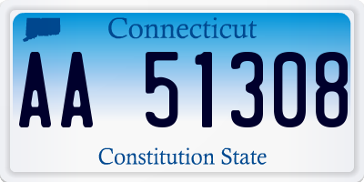 CT license plate AA51308