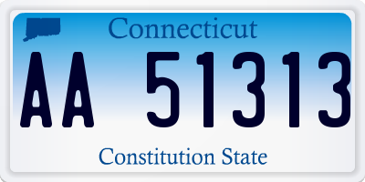 CT license plate AA51313