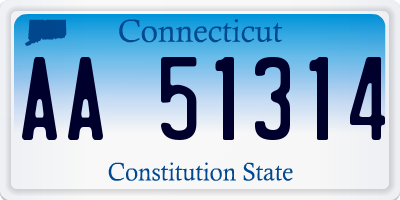 CT license plate AA51314