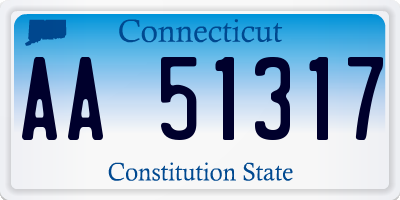 CT license plate AA51317