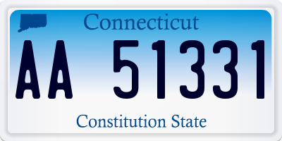 CT license plate AA51331