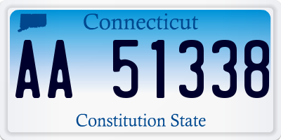 CT license plate AA51338