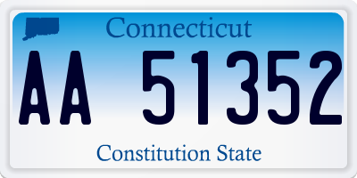 CT license plate AA51352