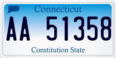 CT license plate AA51358