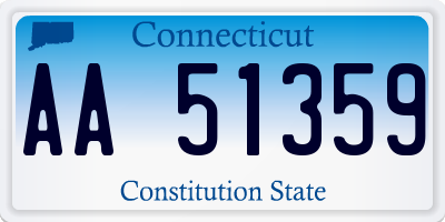 CT license plate AA51359