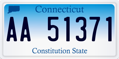 CT license plate AA51371