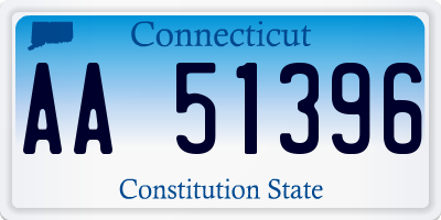 CT license plate AA51396