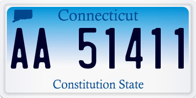 CT license plate AA51411