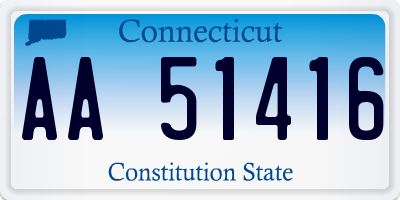 CT license plate AA51416