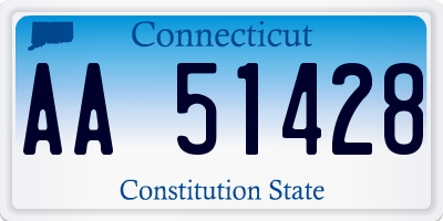 CT license plate AA51428