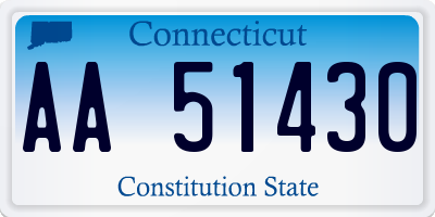 CT license plate AA51430