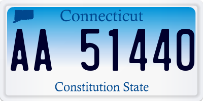 CT license plate AA51440