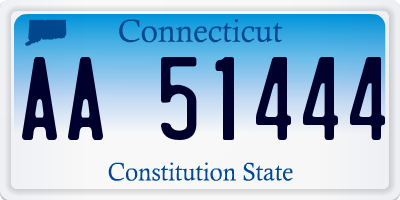 CT license plate AA51444