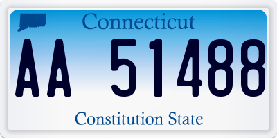 CT license plate AA51488