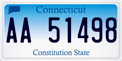 CT license plate AA51498