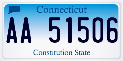 CT license plate AA51506