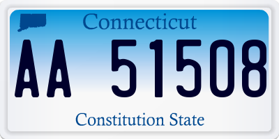 CT license plate AA51508