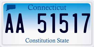 CT license plate AA51517