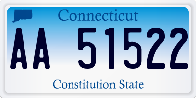 CT license plate AA51522