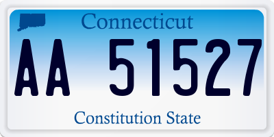 CT license plate AA51527