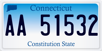 CT license plate AA51532