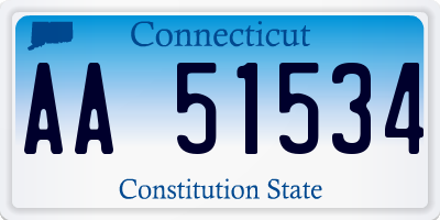 CT license plate AA51534