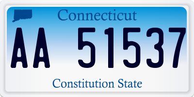 CT license plate AA51537