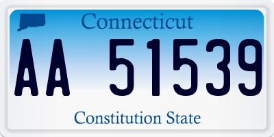 CT license plate AA51539