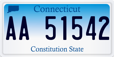 CT license plate AA51542