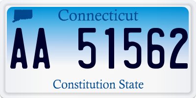 CT license plate AA51562