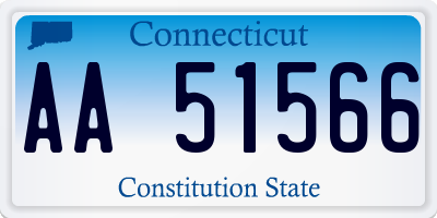 CT license plate AA51566