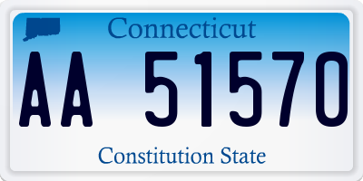 CT license plate AA51570