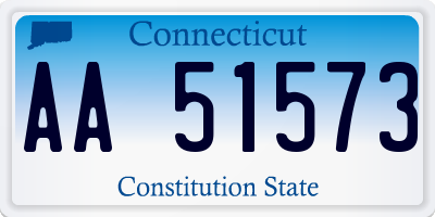 CT license plate AA51573