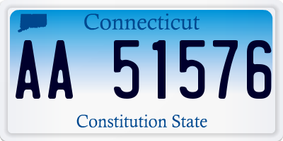 CT license plate AA51576