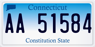 CT license plate AA51584