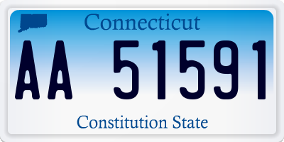 CT license plate AA51591