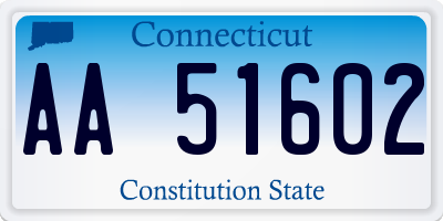 CT license plate AA51602