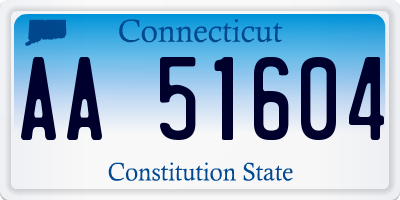 CT license plate AA51604