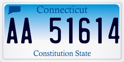 CT license plate AA51614