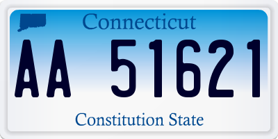 CT license plate AA51621