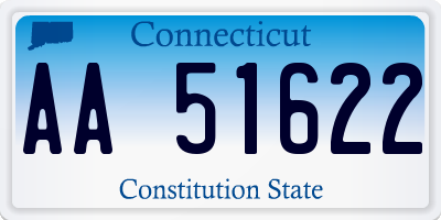 CT license plate AA51622