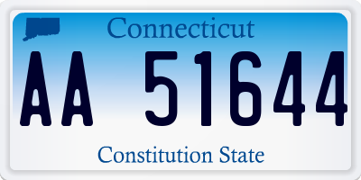 CT license plate AA51644