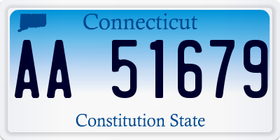 CT license plate AA51679