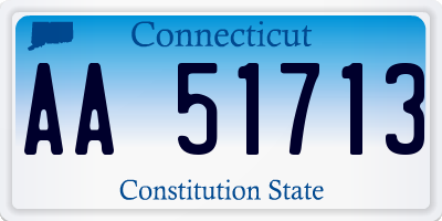 CT license plate AA51713