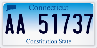 CT license plate AA51737