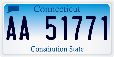 CT license plate AA51771