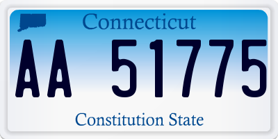 CT license plate AA51775