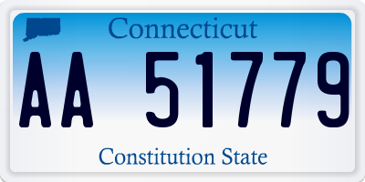 CT license plate AA51779