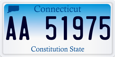 CT license plate AA51975