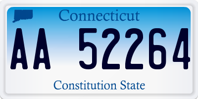 CT license plate AA52264